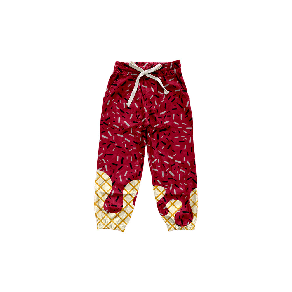 preorder P0816 yoga maroon ice boys pants