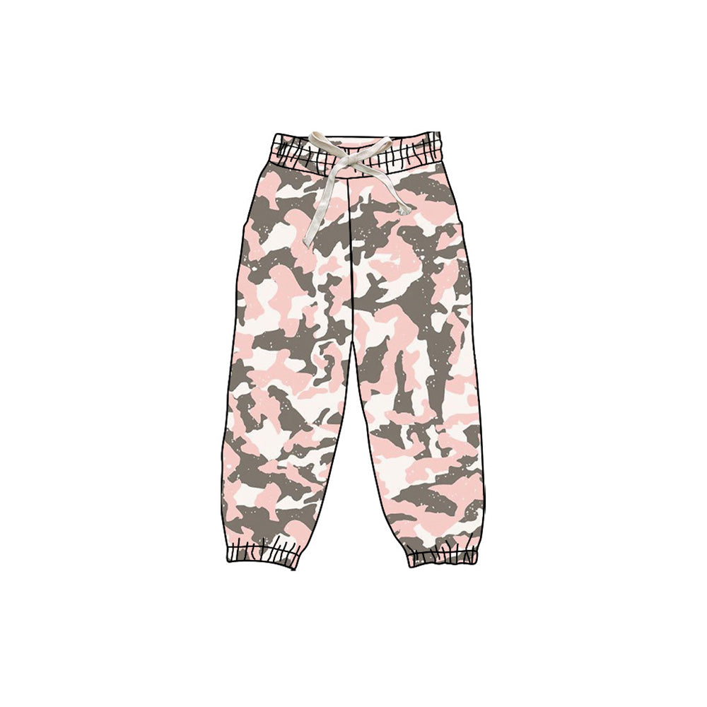 preorder P0832 hunting camo pink yoga girls pants
