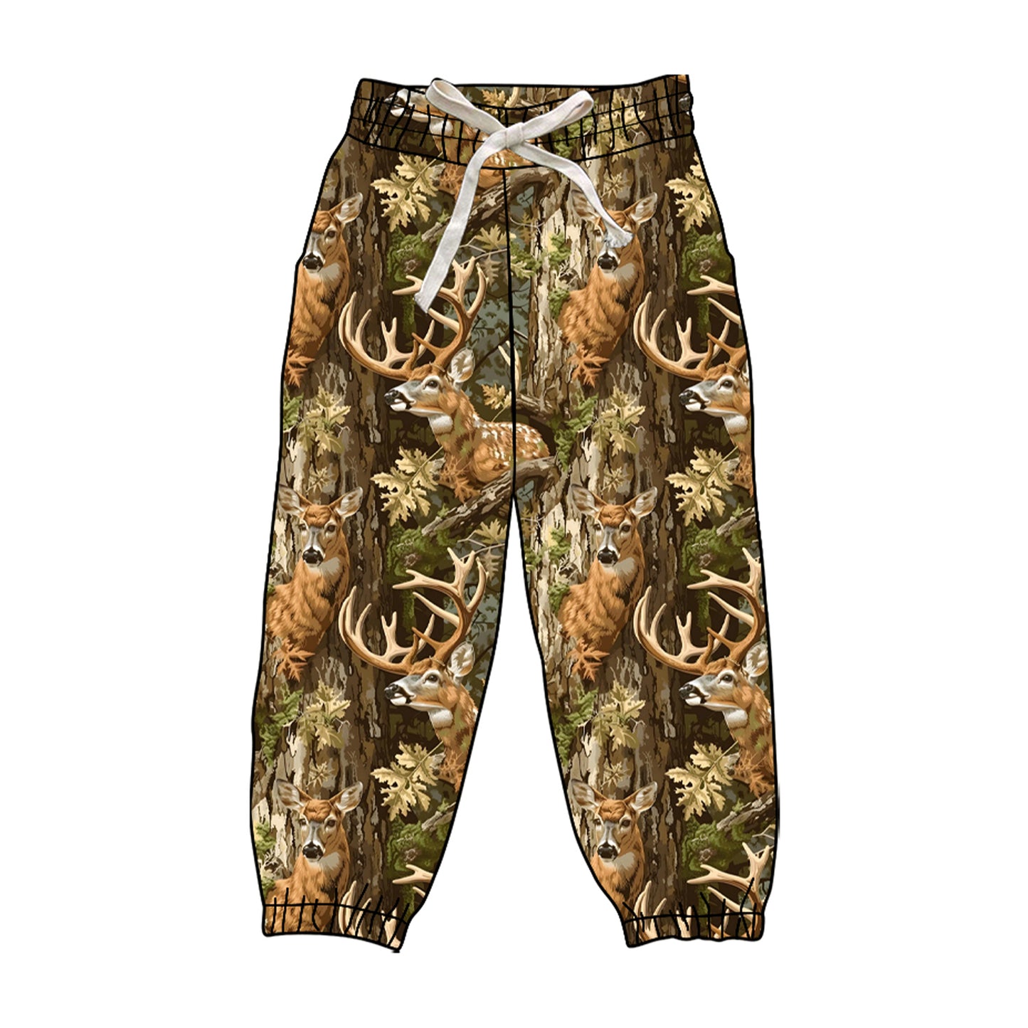 preorder P0839 hunting deer branch adult women pants
