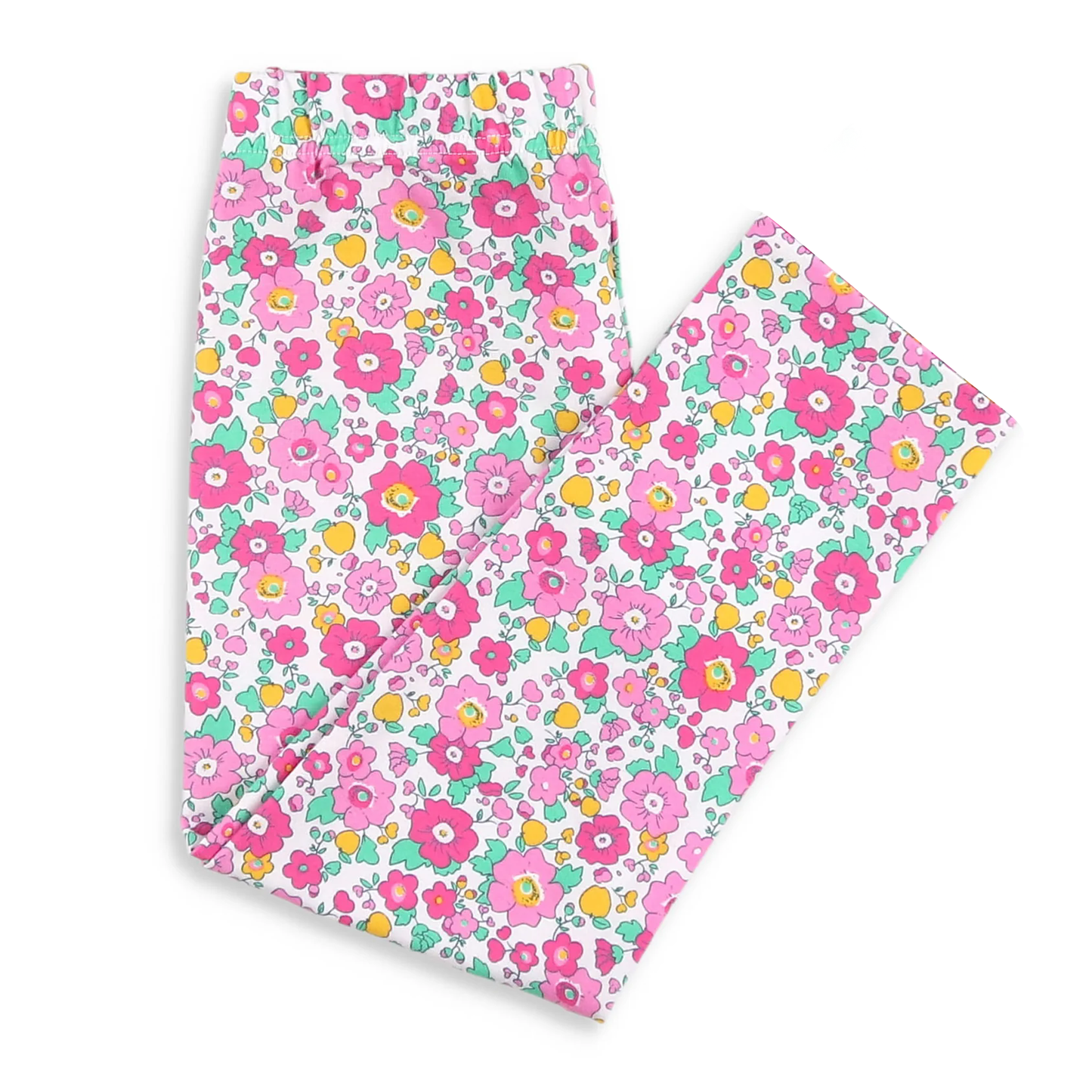 preorder P0870 colorful flowers floral pink girls pants