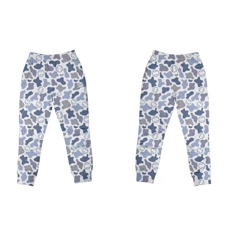 preorder P0876 hunting camo soccer blue boys pants