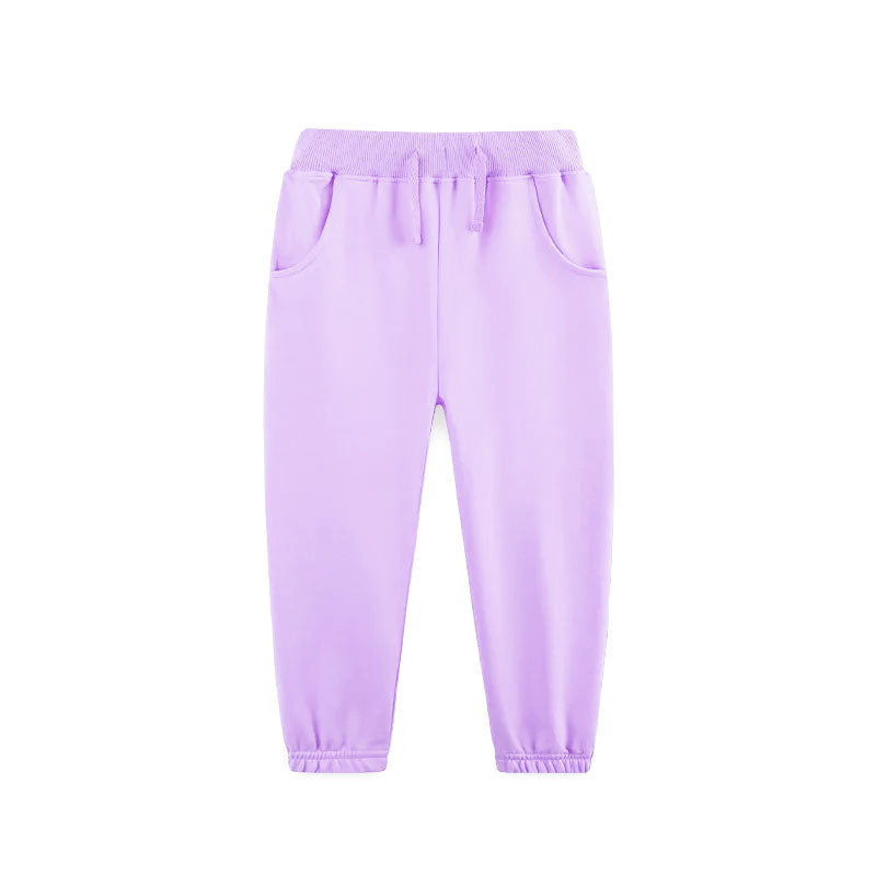 preorder P0881 solid color purple girls pants
