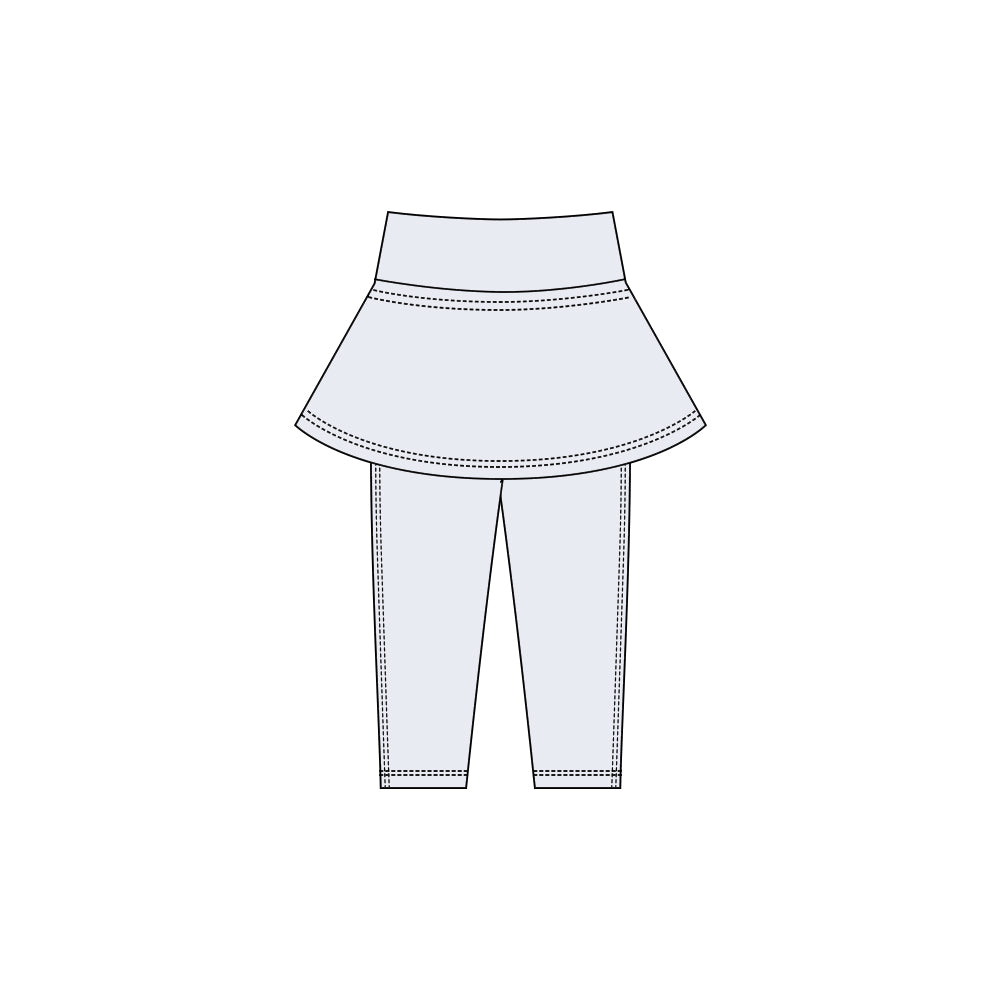 preorder P0984 Light Grey Girls Skirt Pants