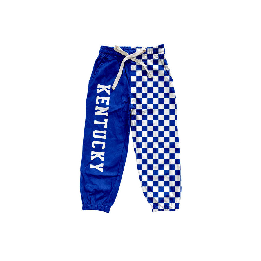 preorder P1059 KENTUCKY Blue Checkered Boys Pants