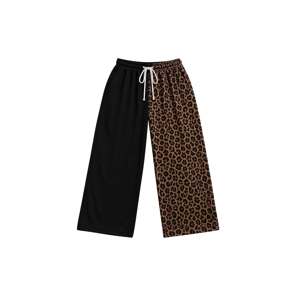 preorder P1267 Leopard Black Girls Pants