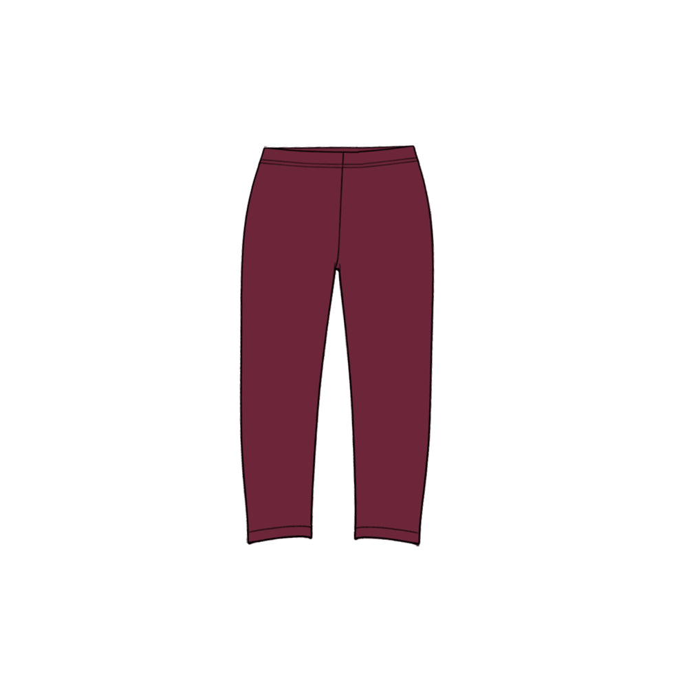 preorder P1276 Yoga Maroon Girls Pants