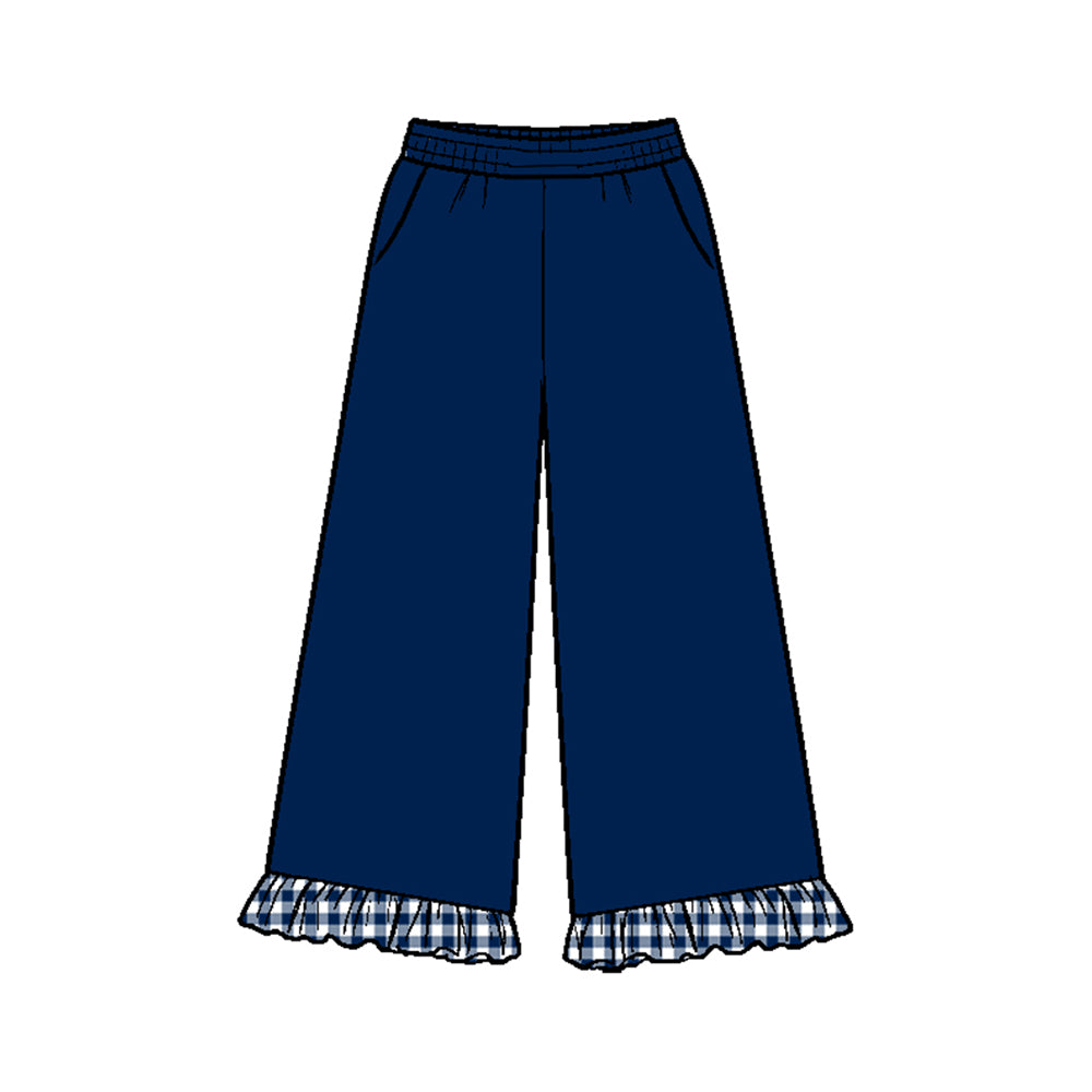 preorder P1291 Cotton Navy Blue Girls Pants