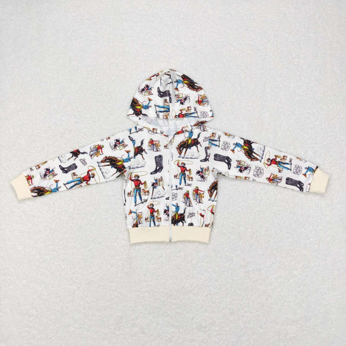 BT0267 Western Hoodie Long Sleeve Boys Top