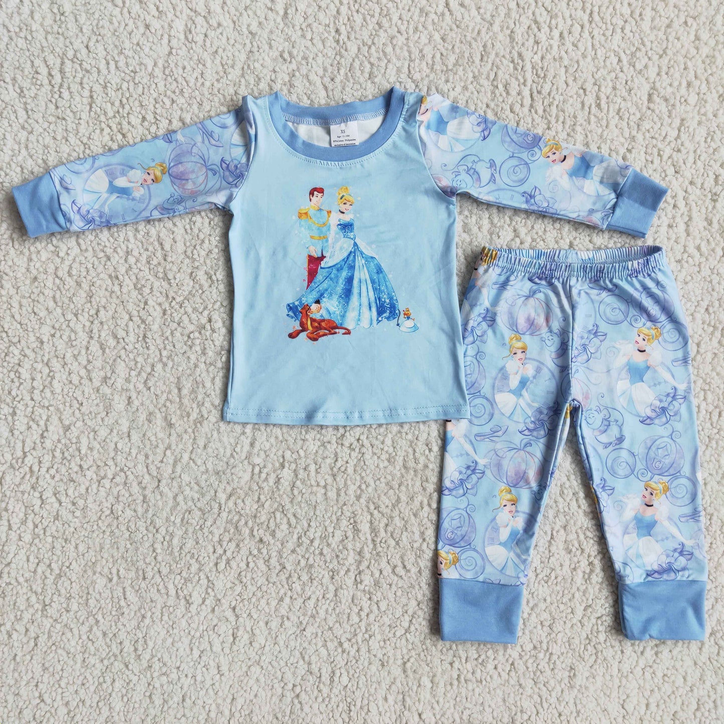 6 A1-2 Blue Princess Pajamas