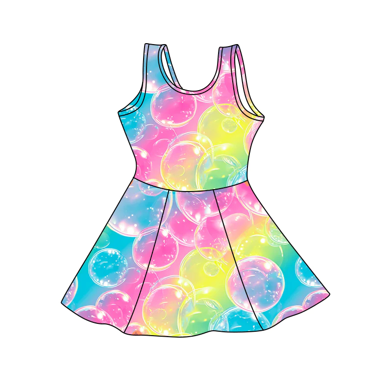 preorder S0409 multi color bubble tennis clothes girls sports wear