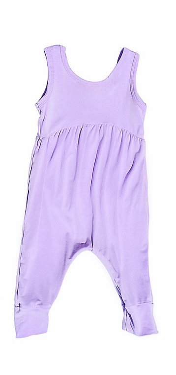 preorder SR1450 purple sleeveless girls romper