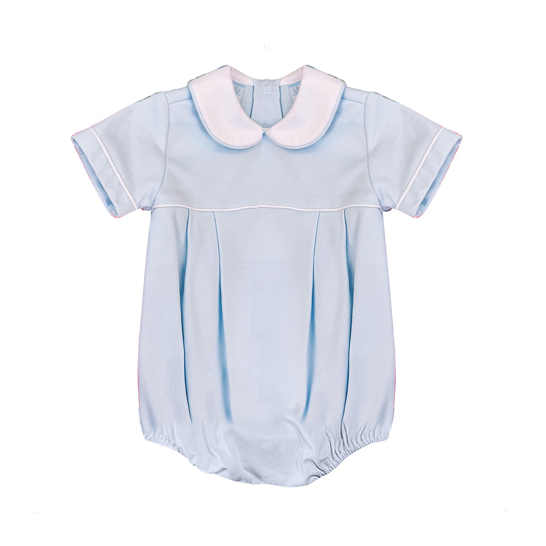 custom moq 3 Autumn full blue long sleeve girls romper