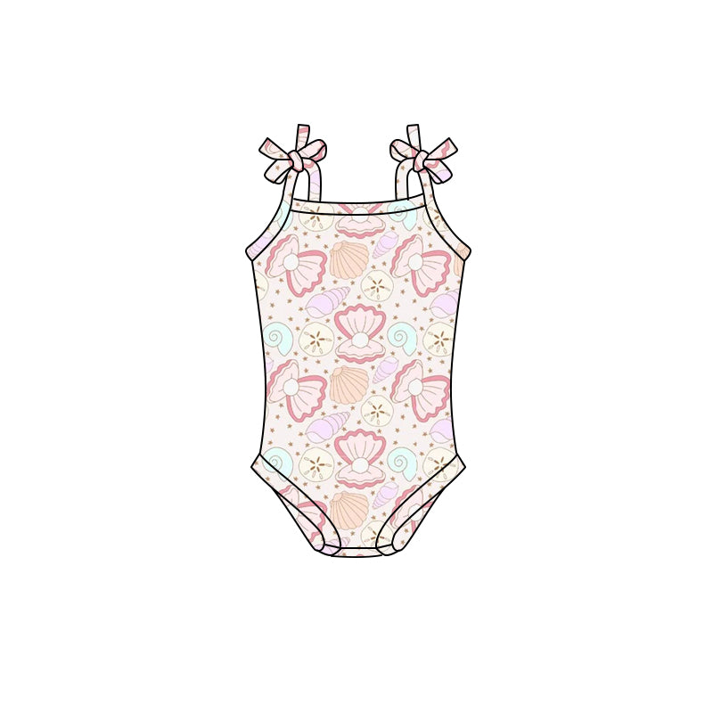 preorder SR1836 sea shell pink girls romper