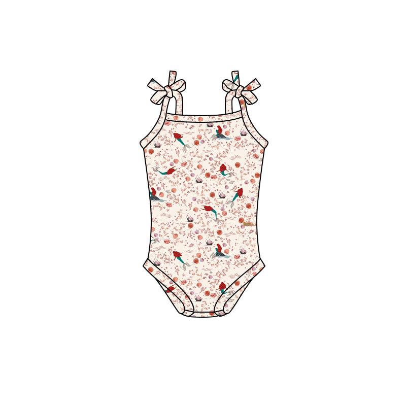 preorder SR1838 cartoon mermaid girls romper