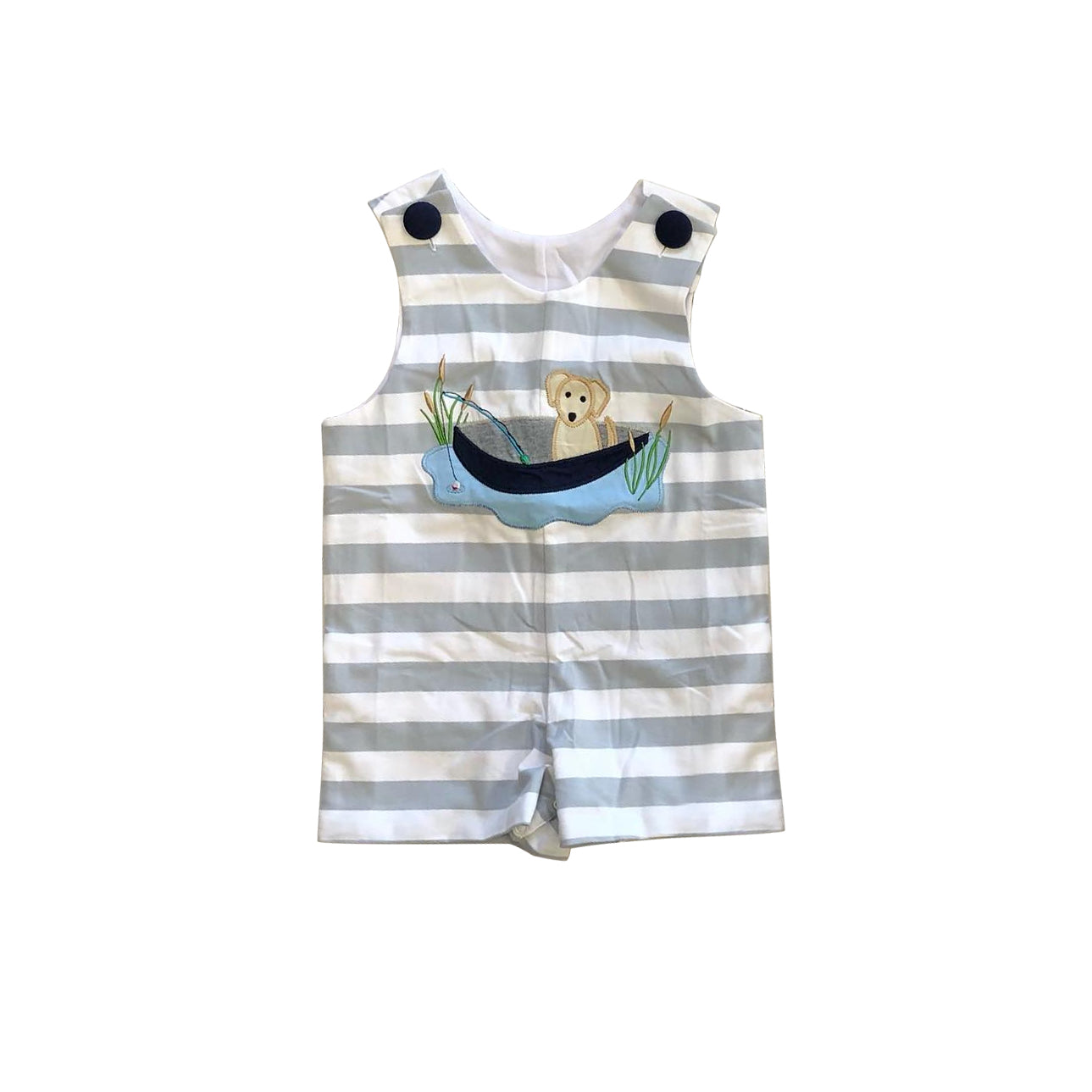 preorder SR2161 hunting season dog fishing striped sleeveless boys romper