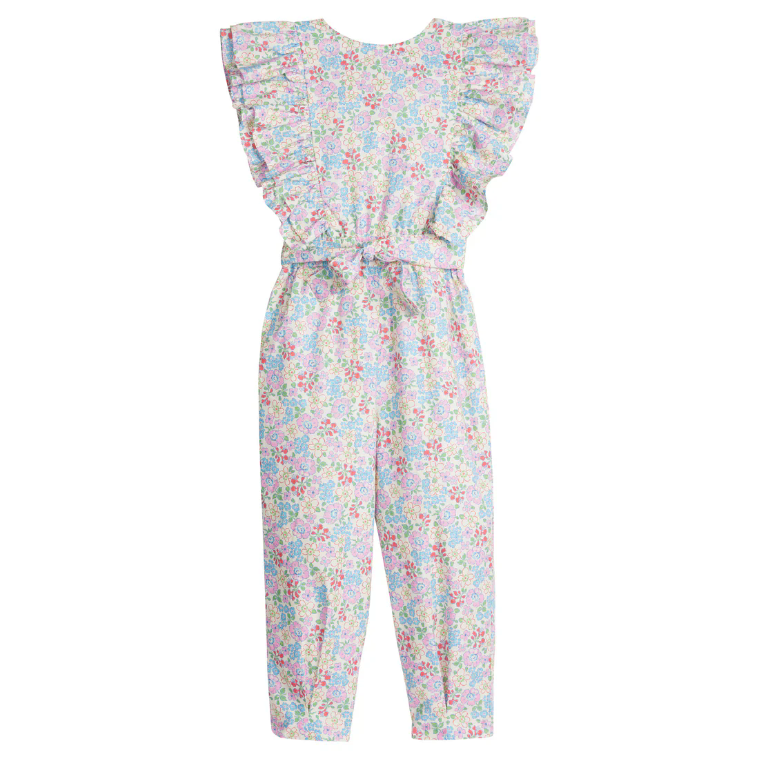 preorder SR2864 colorful flowers flutter sleeve girls jumpsuits