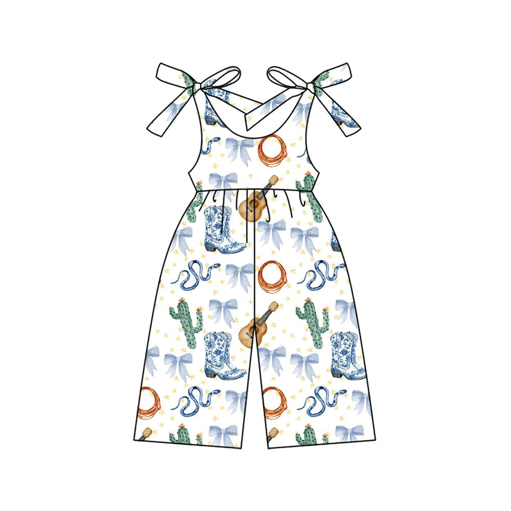 preorder SR3041 Western boot taylor cactus girls jumpsuits