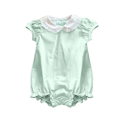 preorder SR3324 light green short sleeve girls romper