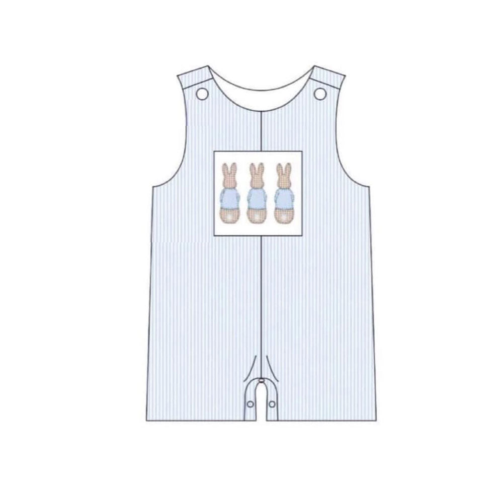 preorder SR3381 Easter bunny rabbit sleeveless boys romper