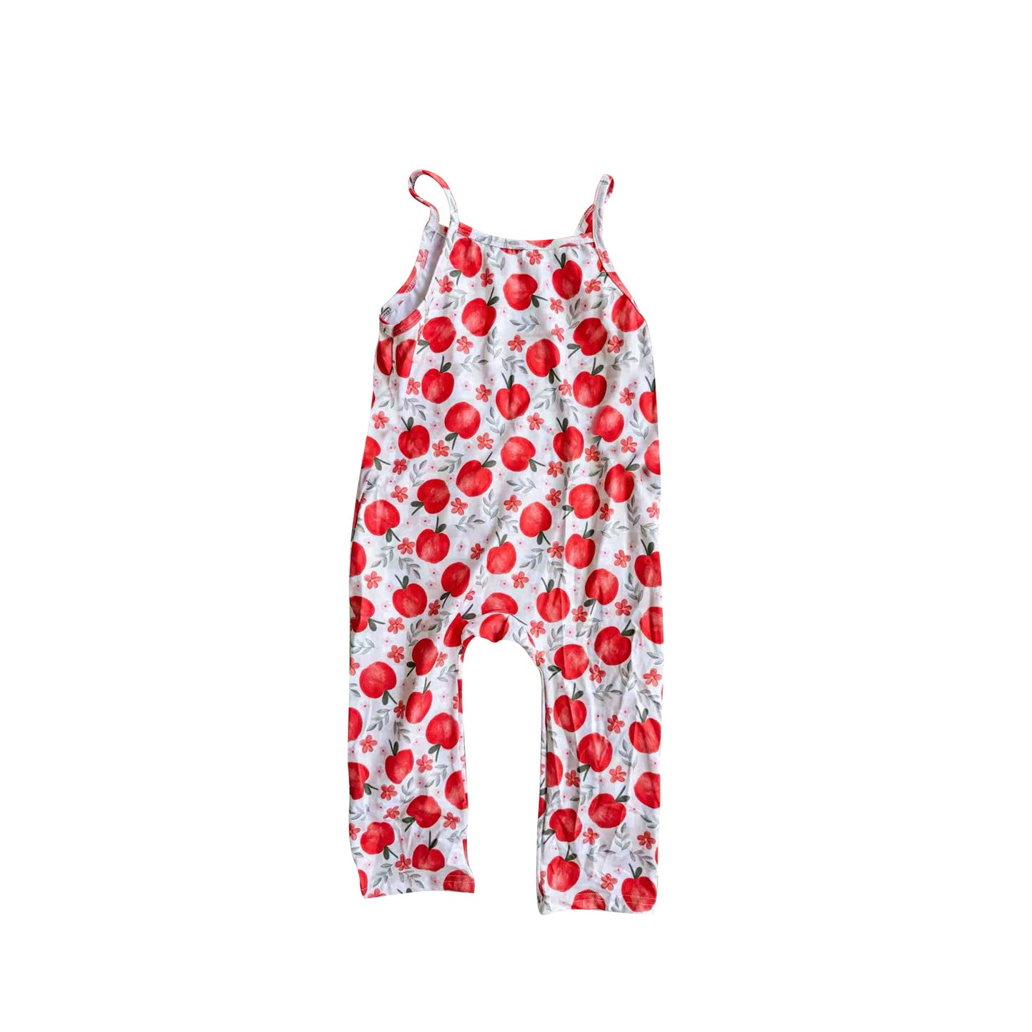 preorder SR3516 Apple Flowers Girls Jumpsuits