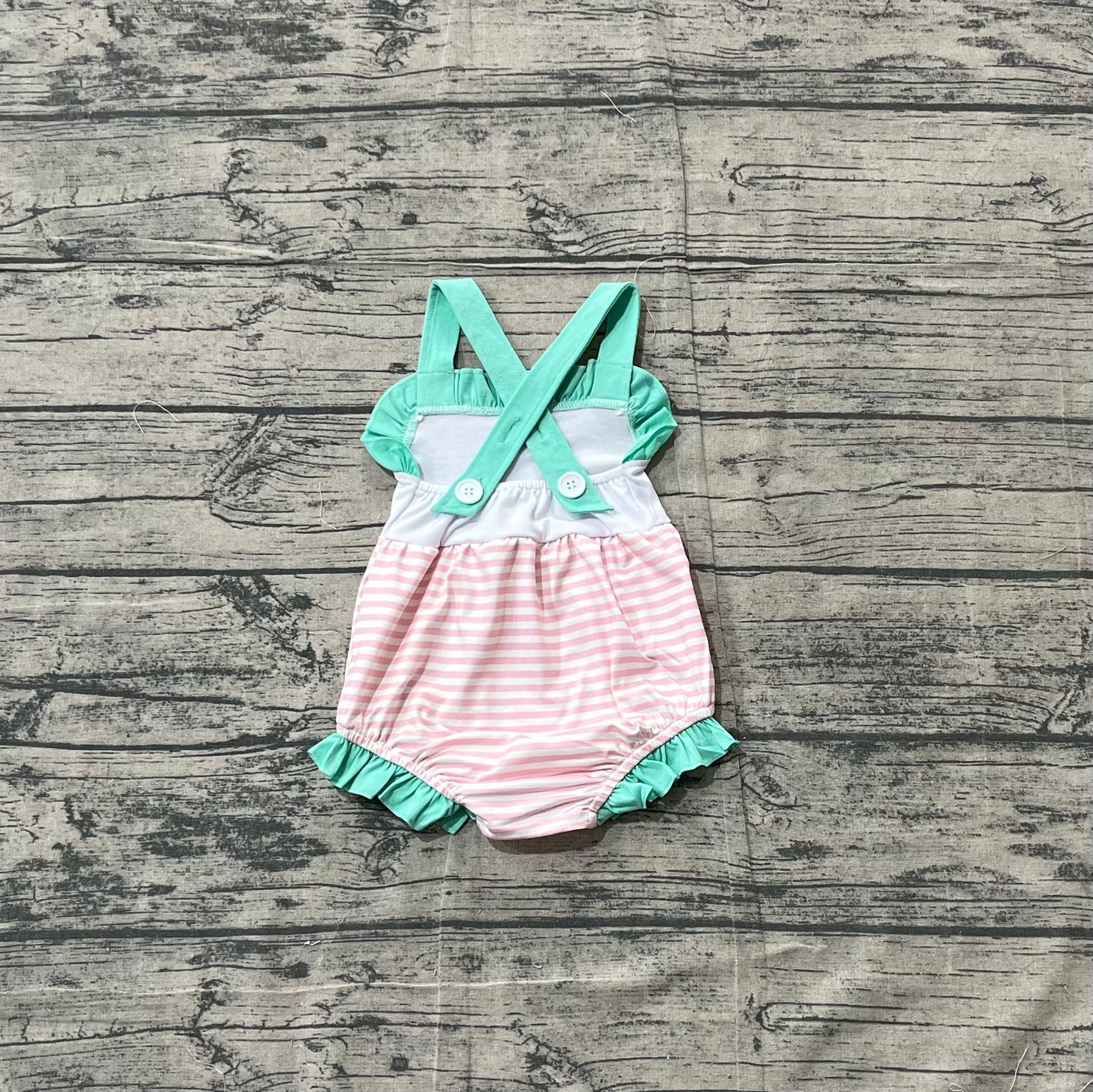 preorder samples SR3558 Cute Dog Striped Girls Romper