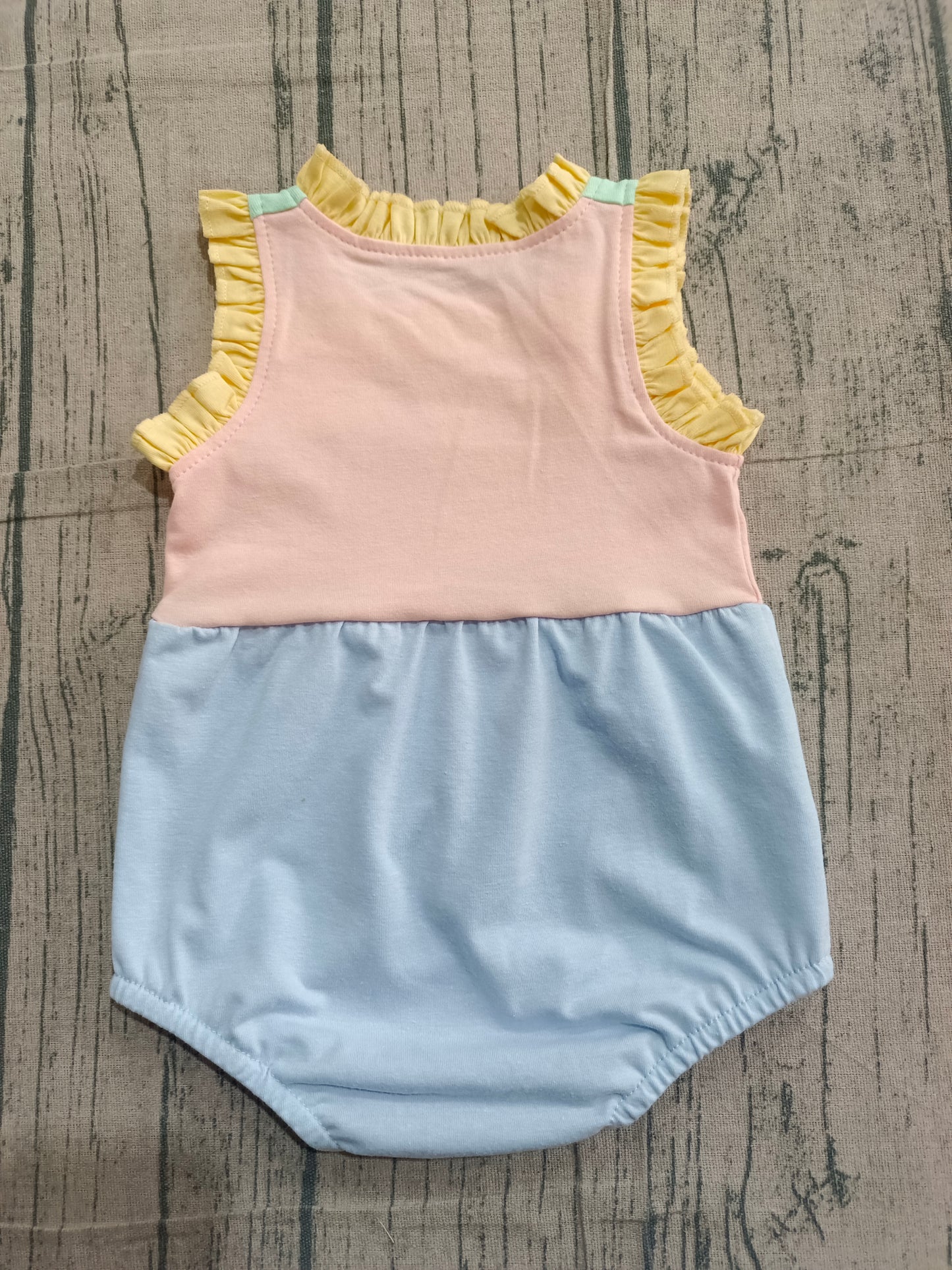 preorder Samples SR3662 Blue Pink Mint Green Sleeveless Girls Romper
