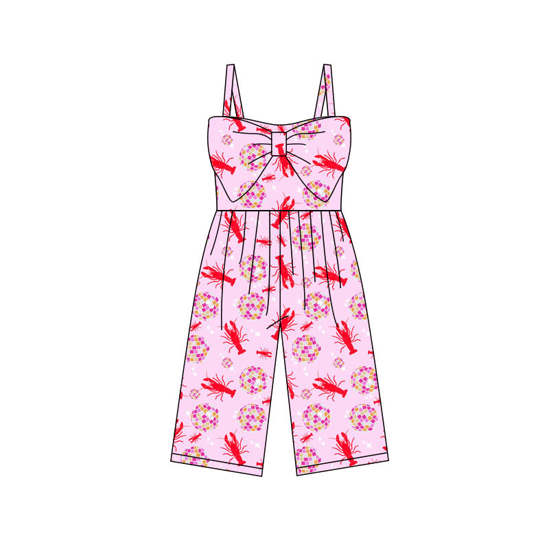 preorder SR3793 Crayfish Light Pink Girls Jumpsuits