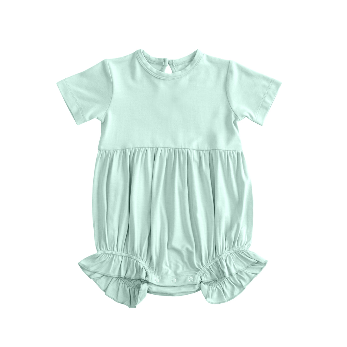 preorder SR3996 Green Short Sleeve Girls Romper