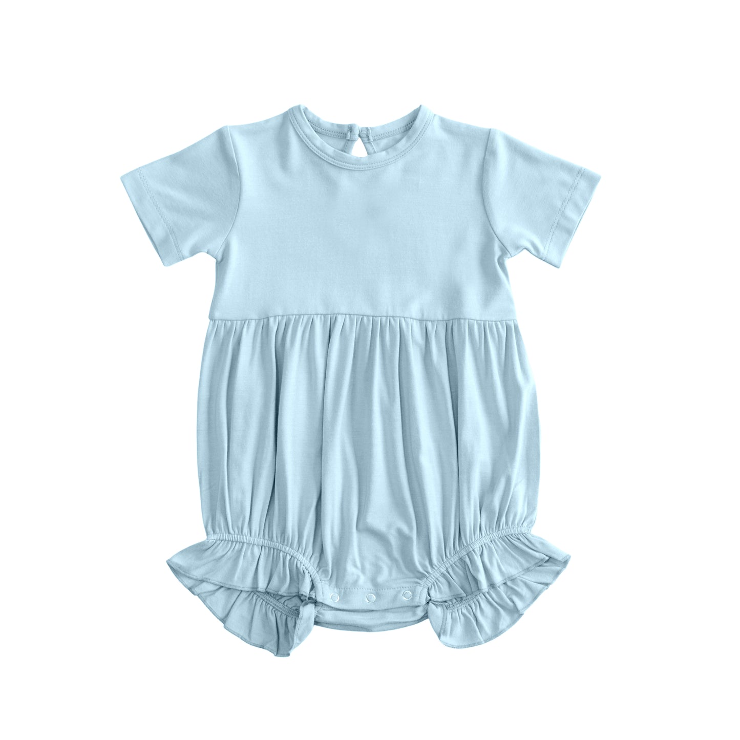 preorder SR3997 Blue Short Sleeve Girls Romper