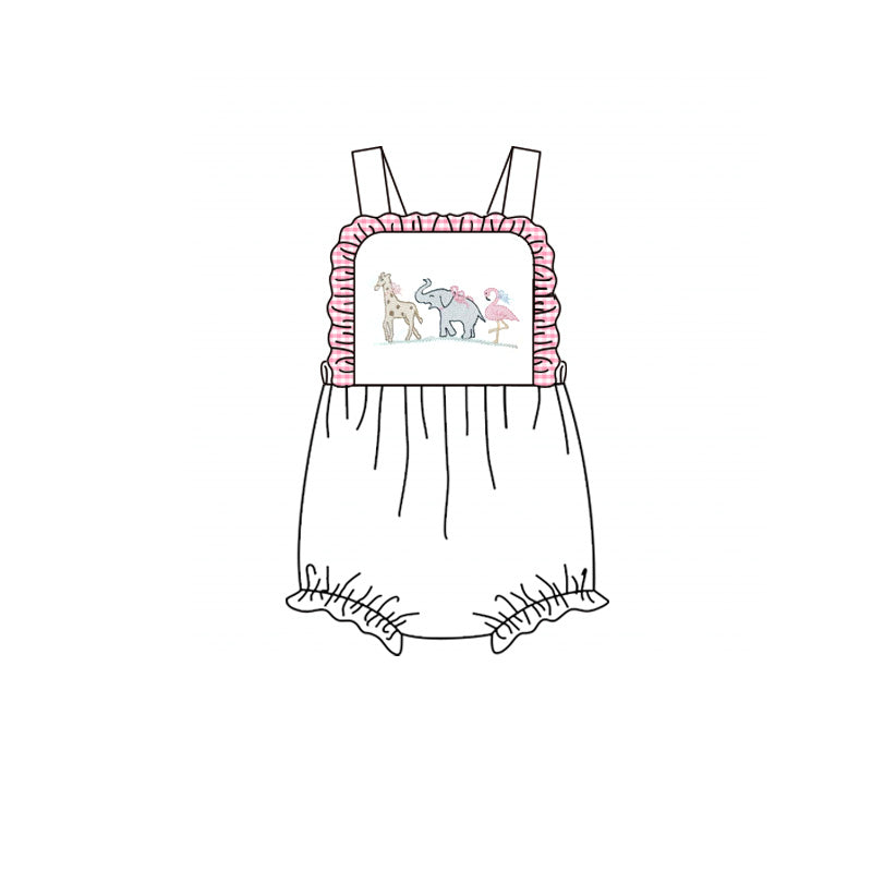 preorder SR4025 Animals Elephant Girls Romper