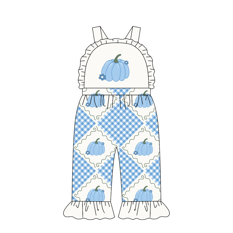 preorder SR4218 Blue Pumpkin Girls Romper