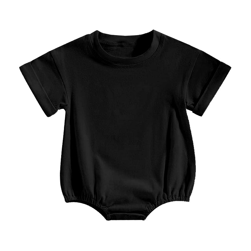 preorder SR4229 Black Short Sleeve Boys Romper