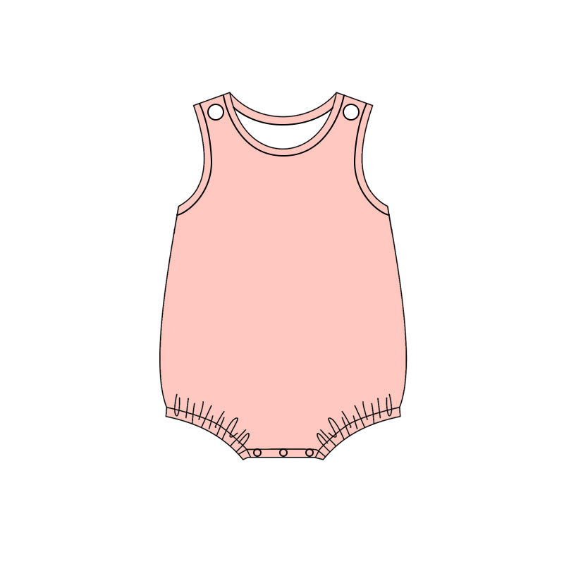 preorder SR4262 Light Pink Sleeveless Girls Romper