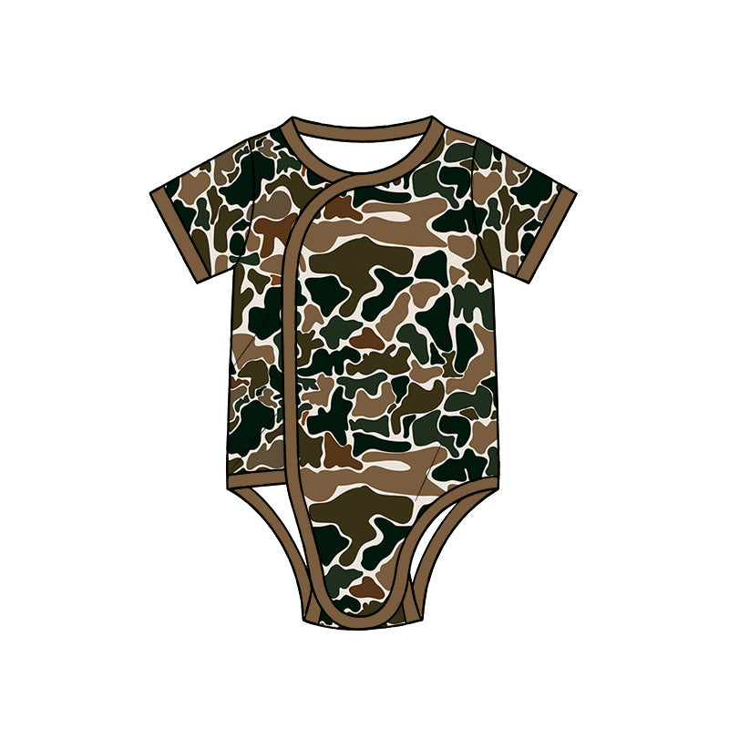 preorder SR4351 Camo Short Sleeve Boys Romper