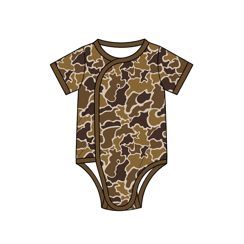 preorder SR4352 Camo Short Sleeve Boys Romper