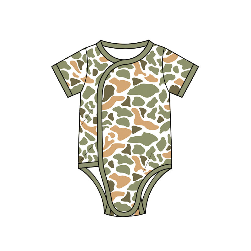 preorder SR4354 Camo Short Sleeve Boys Romper