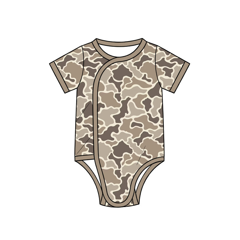 preorder SR4357 Camo Short Sleeve Boys Romper