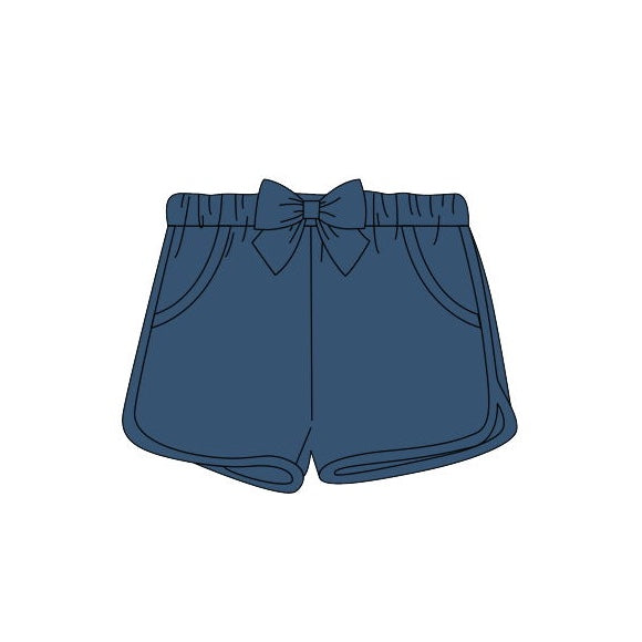preorder SS0149 Blue Bow Girls Summer Shorts