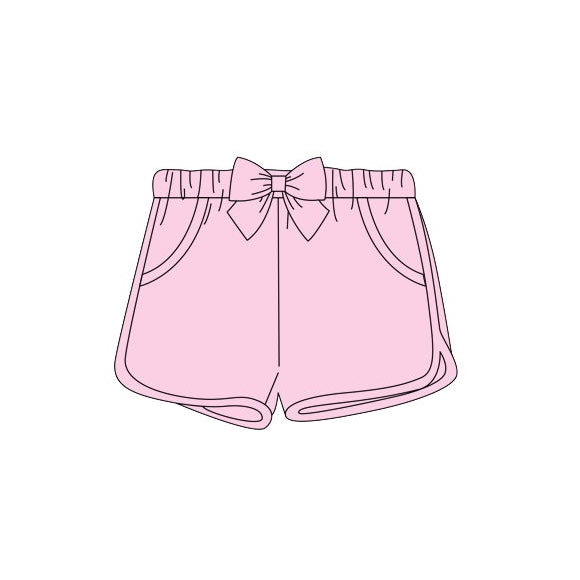 preorder SS0152 Pink Bow Girls Summer Shorts