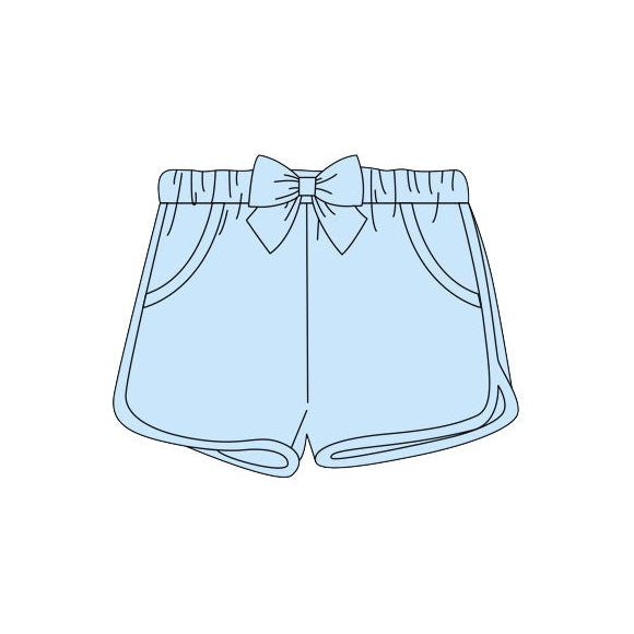 preorder SS0153 Blue Bow Girls Summer Shorts