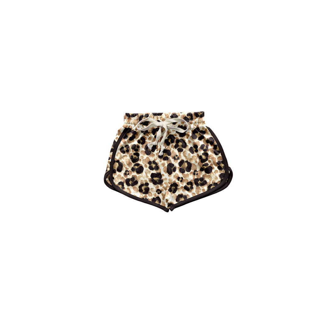 preorder SS0231 brown leopard girls shorts