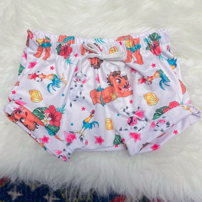 preorder SS0262 chick pig cartoon baby girls shorts