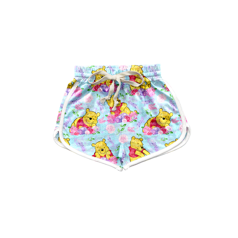 preorder SS0304 cute cartoon bear flowers girls shorts