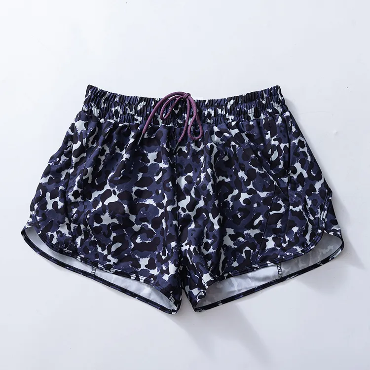preorder SS0481 navy blue leopard camo yoga kids shorts
