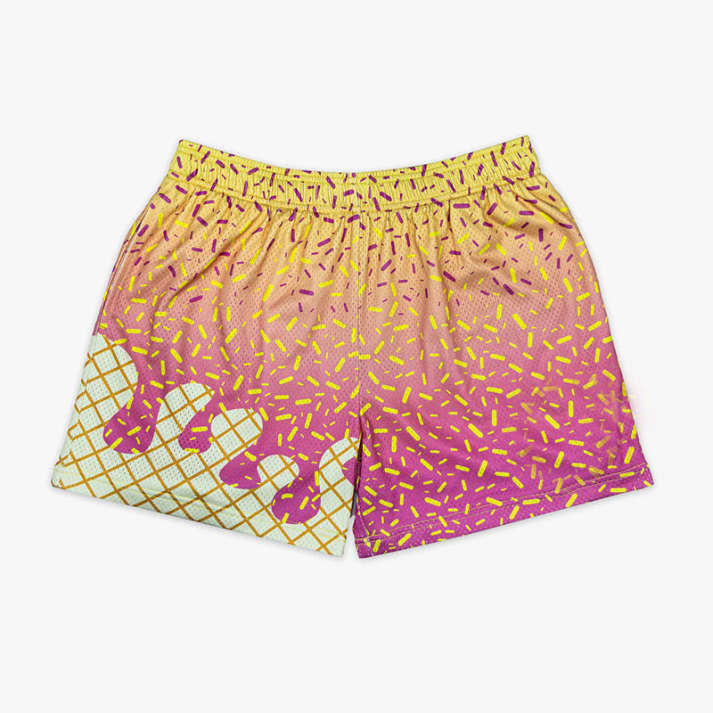 custom moq 3 football item orange yellow ice boys shorts
