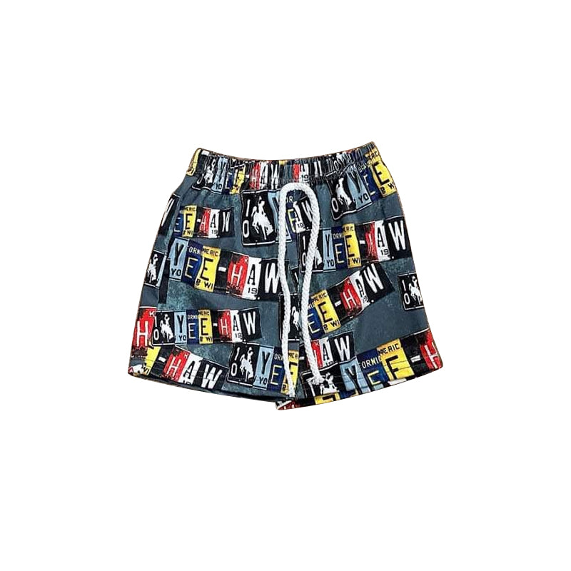 preorder SS0513 Western YEE rodeo boys shorts