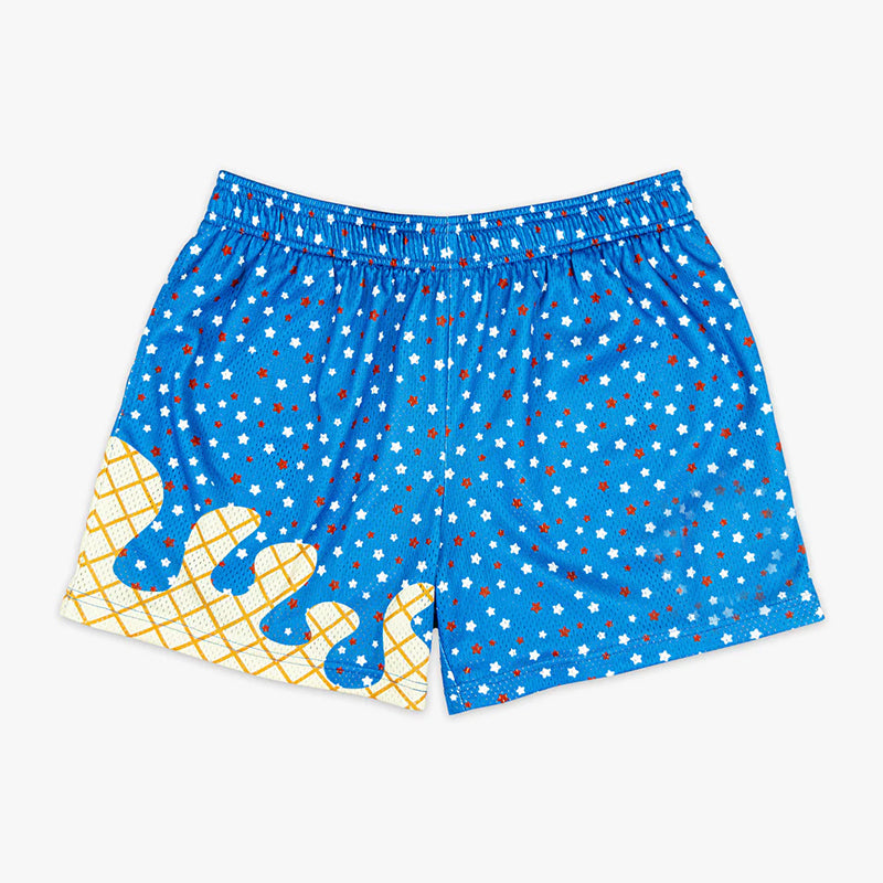 custom moq 3 football item blue ice boys shorts