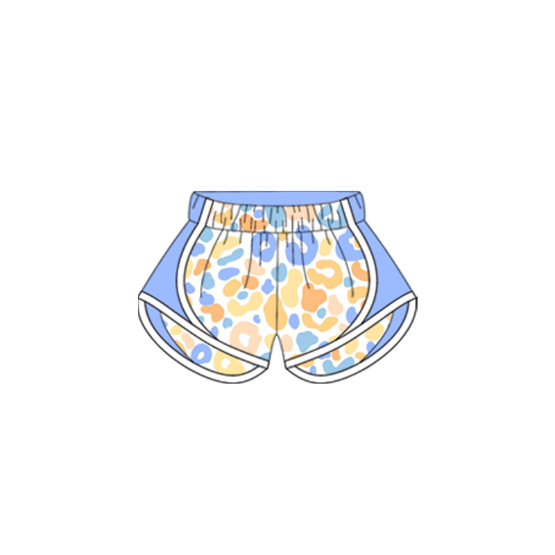 preorder SS0527 blue leopard girls shorts