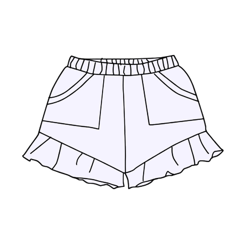 preorder SS0559 cotton white girls shorts