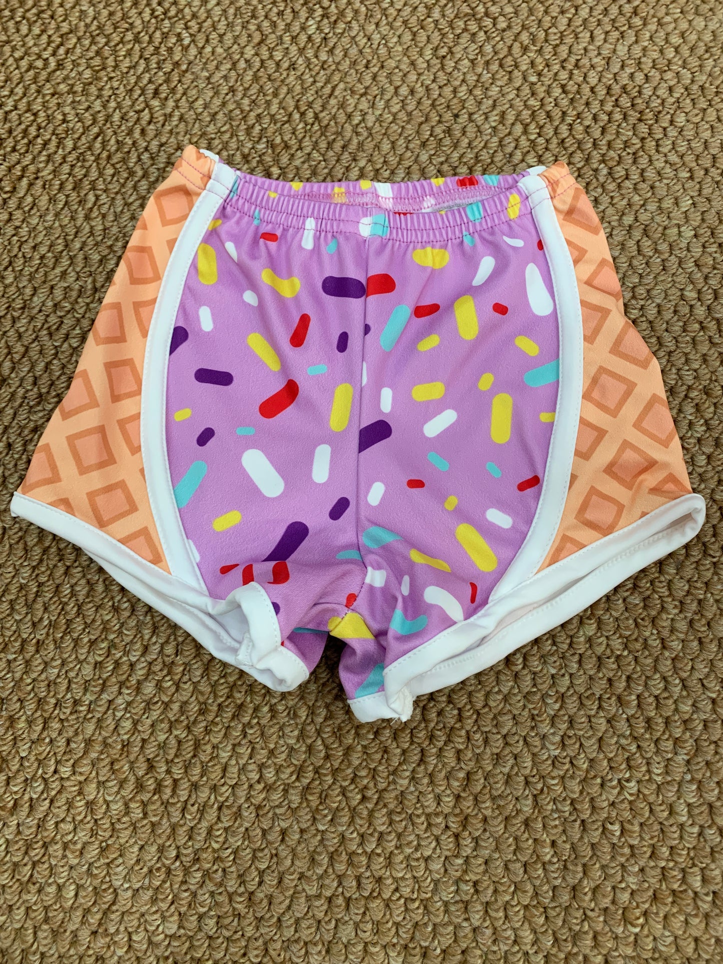 SS0570 yoga ice hot pink girls shorts